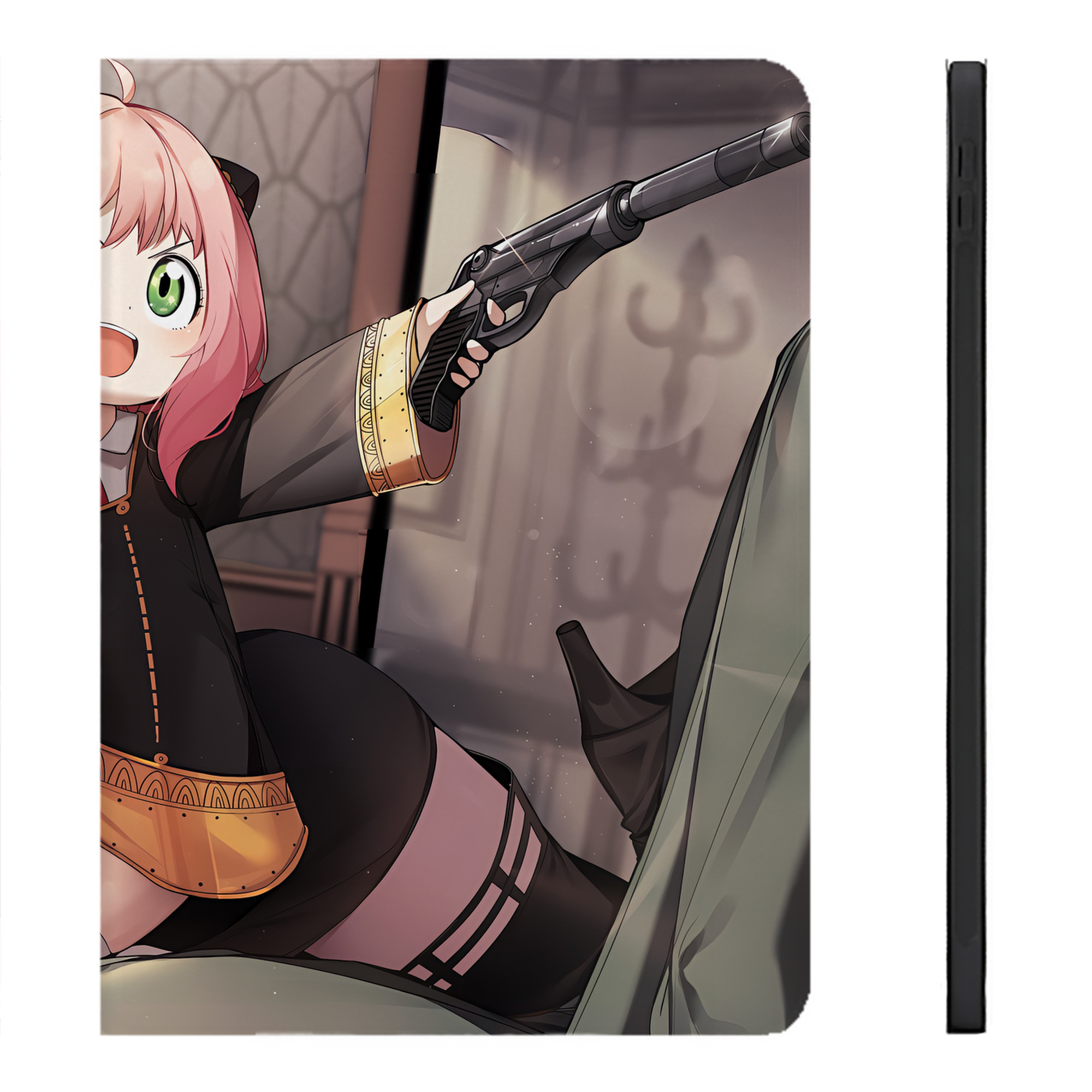 （画像用） SPY×FAMILY间谍家家酒 IPadケース ペンホルダー付き ブックスタイルデザイン